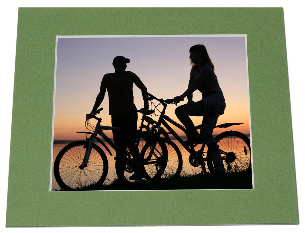 Egen tillverkning - Passepartouter Mount Green (White Core) - Custom Size