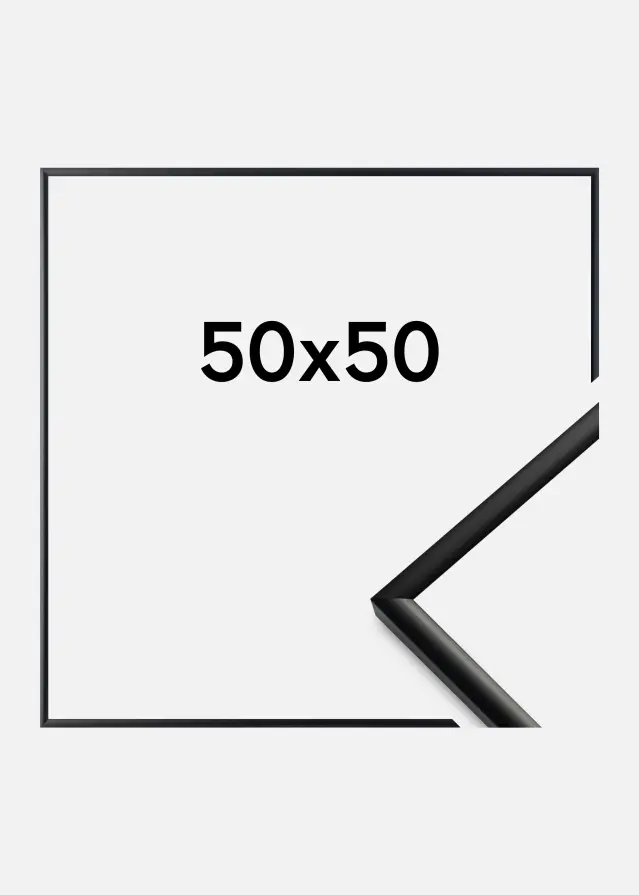 BGA Frame New Lifestyle Acrylic Glass Matt Black 50x50 cm
