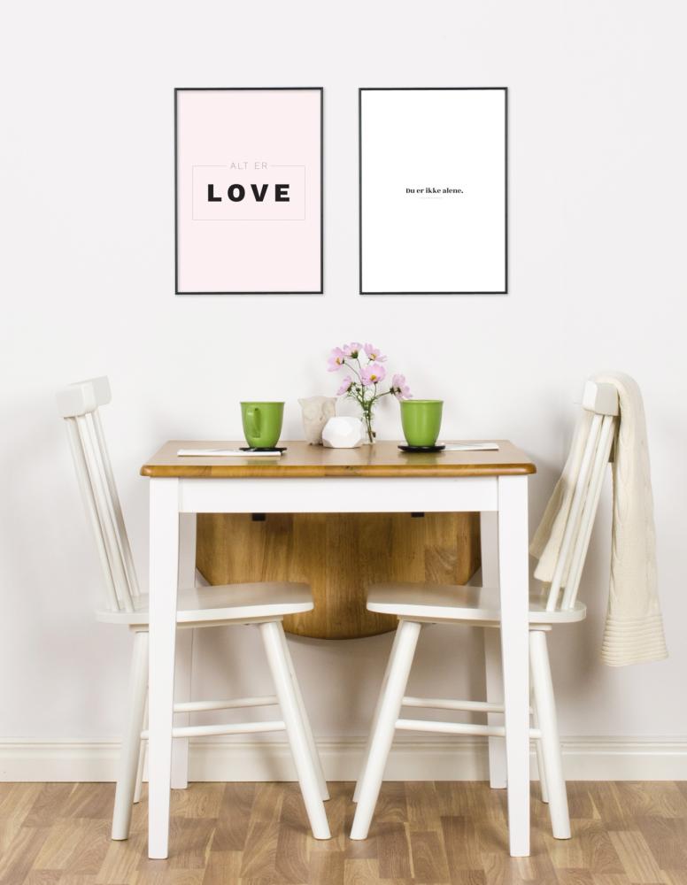 Bildverkstad Quote - Skam - Alt er love - Pink Poster