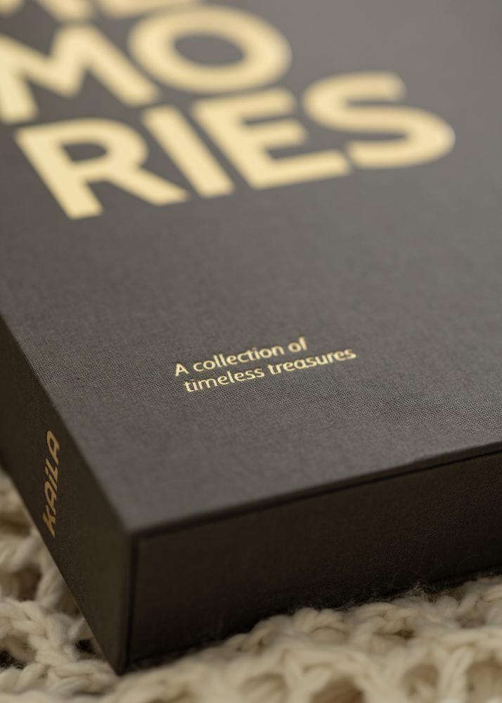 KAILA KAILA MEMORIES Black XL - Coffee Table Album - 60 Pictures in 11x15 cm