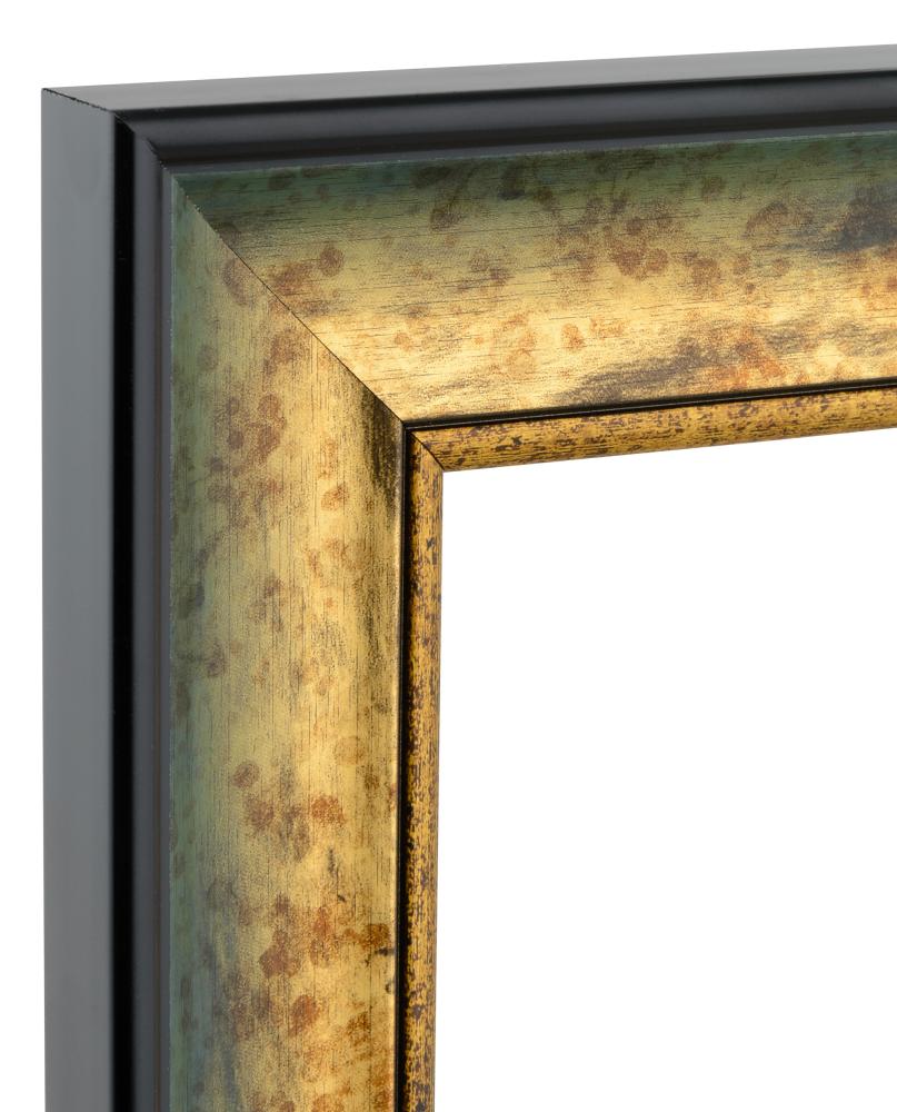 Ramverkstad Mirror Roxen Gold Melerad - Custom Size