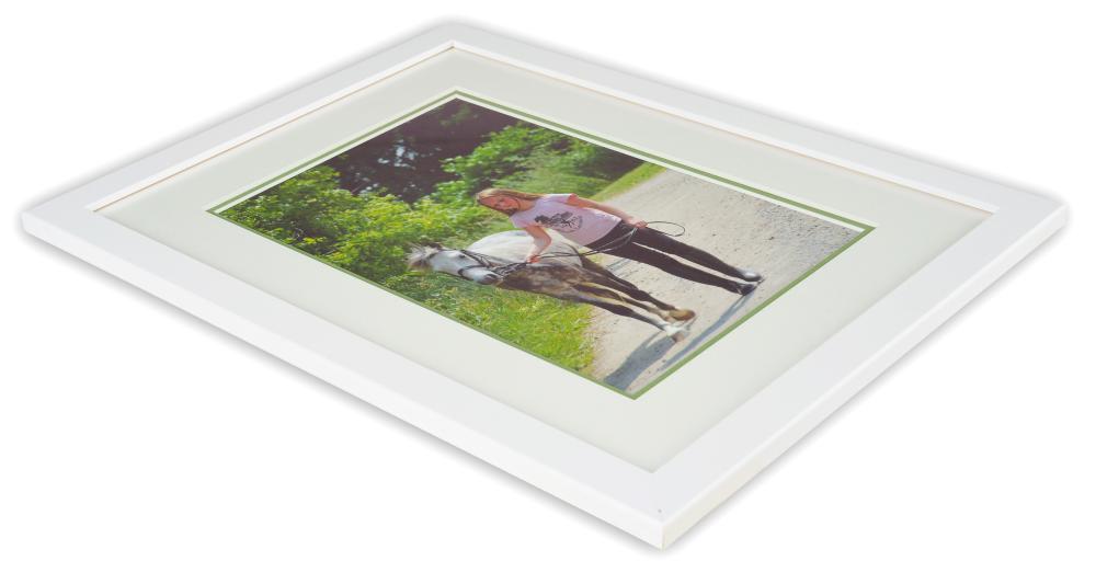 Egen tillverkning - Passepartouter Mount two layers - White/Green