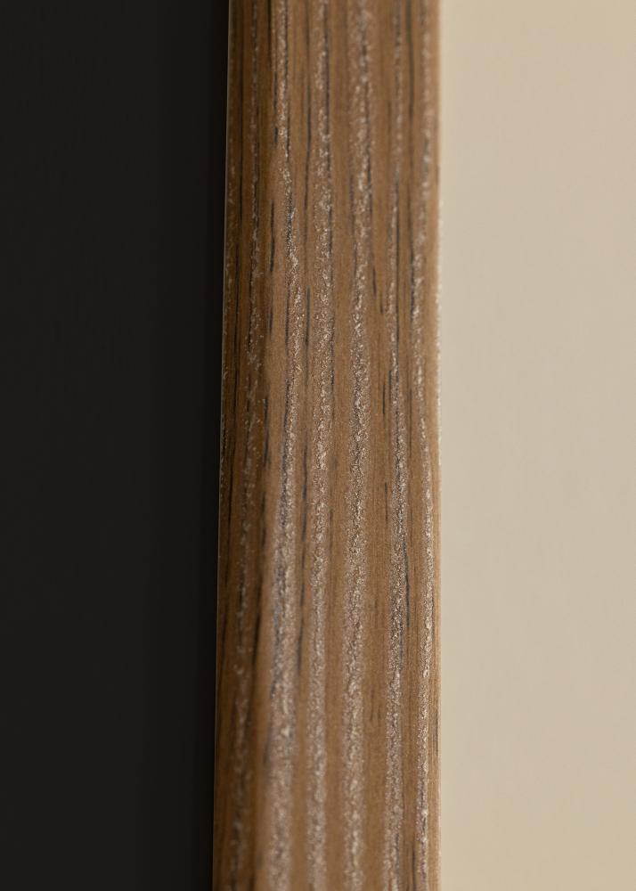 Ram med passepartou Frame Fiorito Dark Oak 30x40 cm - Picture Mount Black 21x30 cm