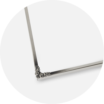 Estancia Frame Rosen Metall Silver 10x15 cm