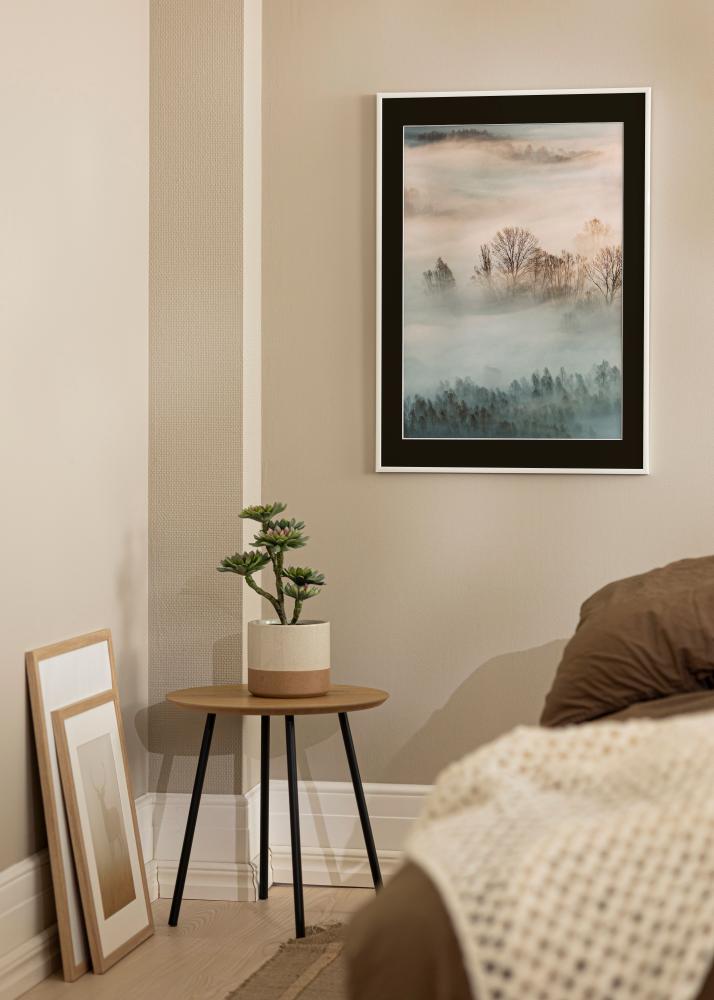 Ram med passepartou Frame New Lifestyle White 70x100 cm - Picture Mount Black 24x36 inches