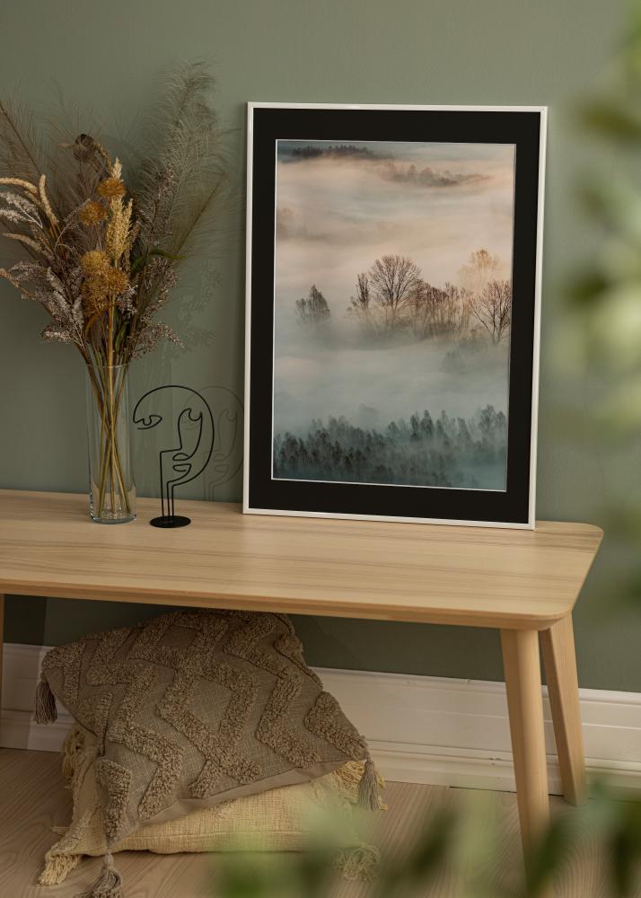 Ram med passepartou Frame New Lifestyle White 70x100 cm - Picture Mount Black 24x36 inches