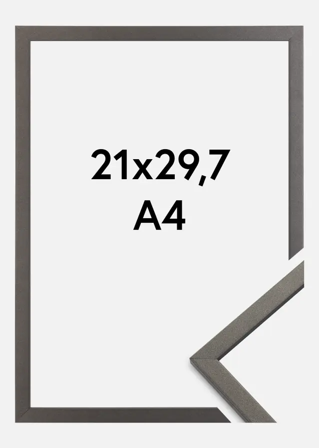 Galleri 1 Frame Edsbyn Acrylic Glass Graphite 21x29.7 cm (A4)