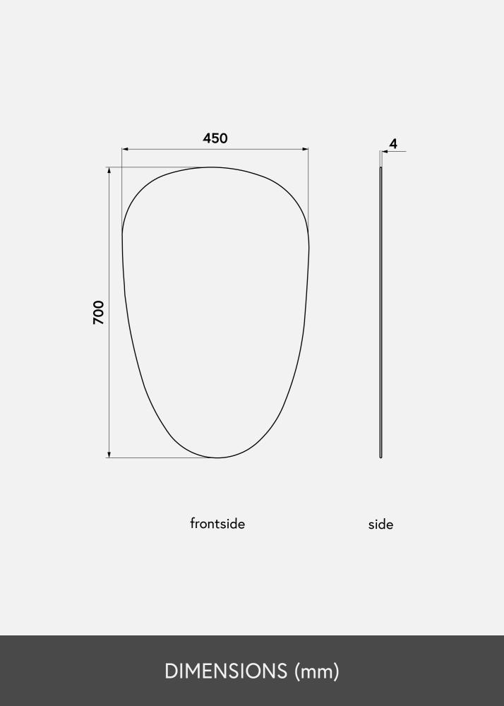 KAILA KAILA Mirror Shape II Dark Bronze 45x70 cm