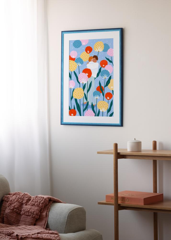 Jämtlands Ramfabrik Frame Cornwall Acrylic Glass Dark Blue 50x70 cm