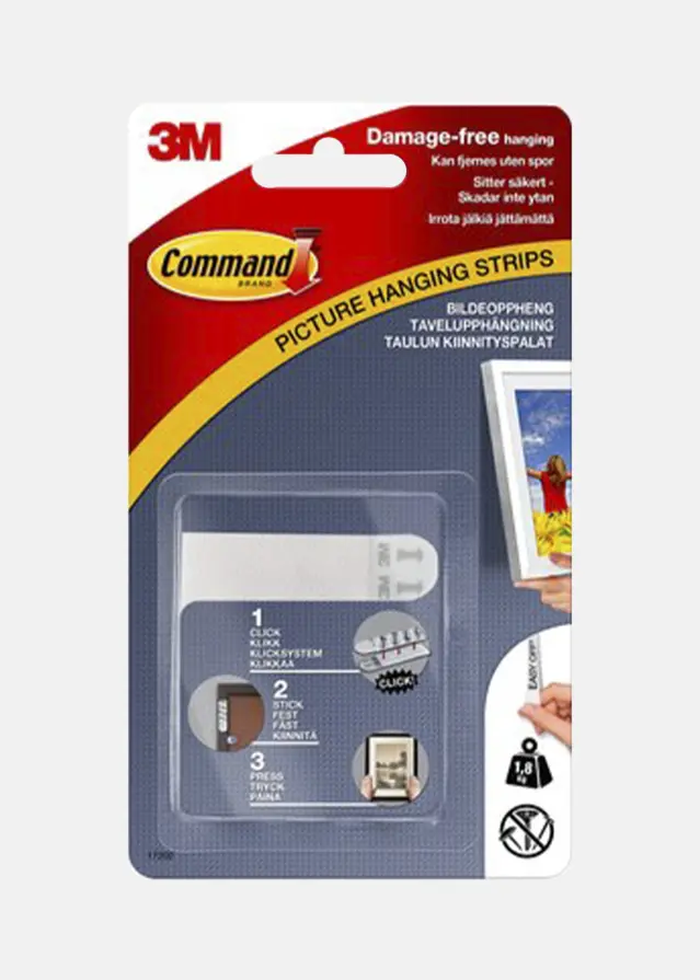 Focus 3M Command Small Picture attachment White - 2 kg