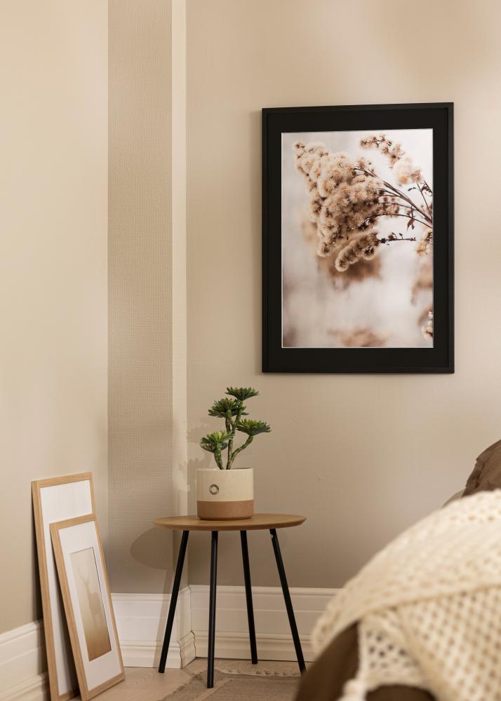 Ram med passepartou Frame Trendy Black 50x60 cm - Picture Mount Black 40x50 cm