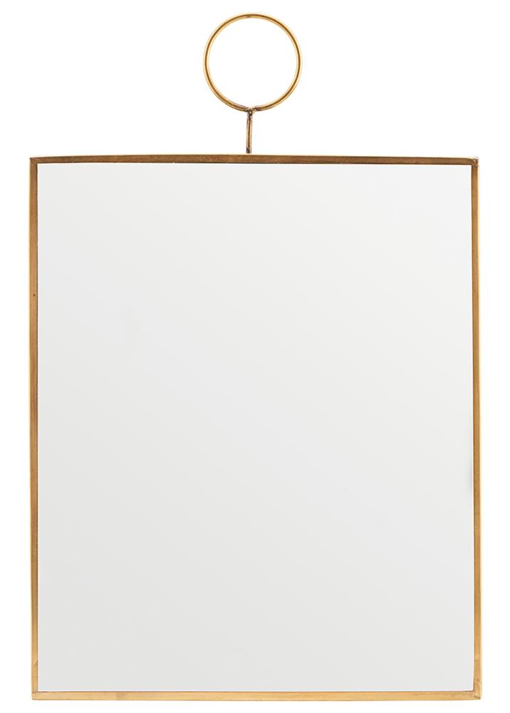 House Doctor Mirror House Doctor The Loop Brass 25x30 cm
