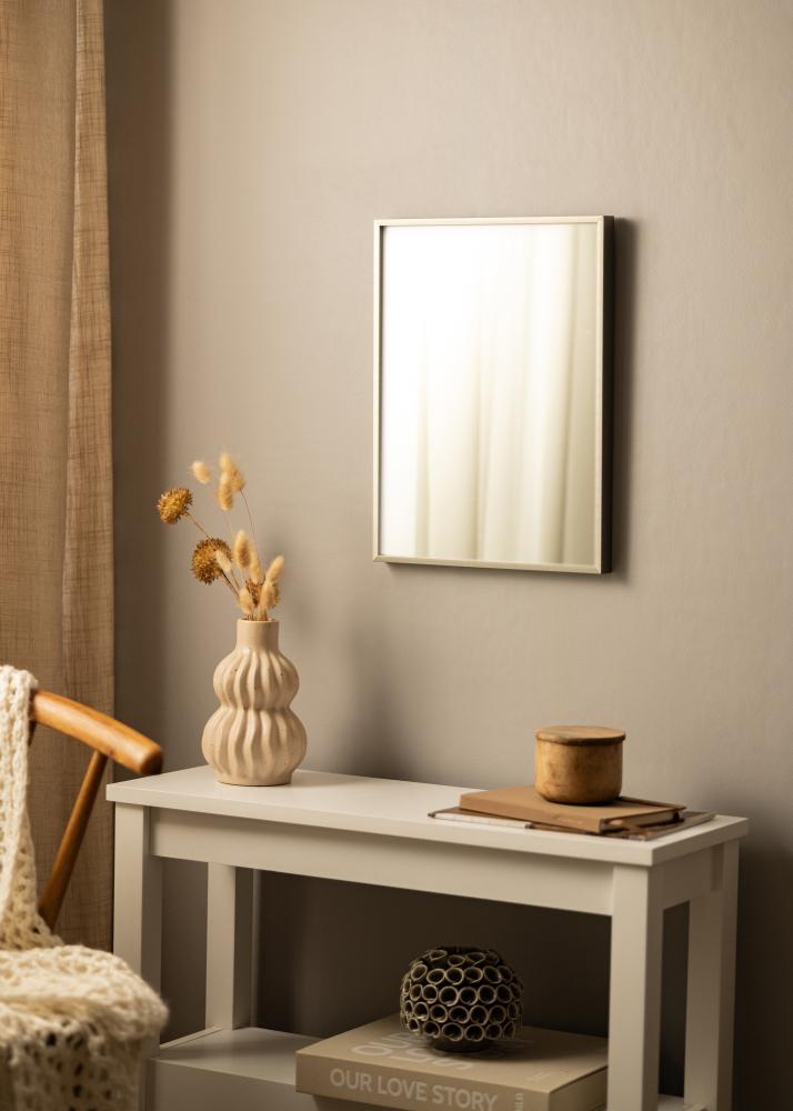 Ramverkstad Mirror Nilsen Premium Alpha Brushed Steel - Custom Size