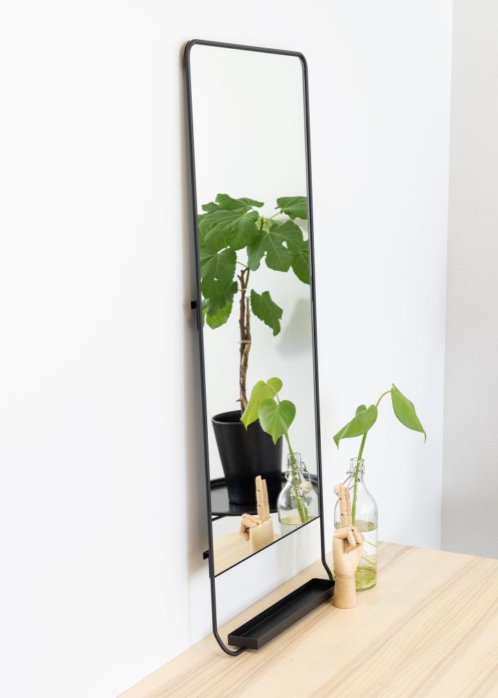 House Doctor Mirror House Doctor Chic Black 45x110 cm