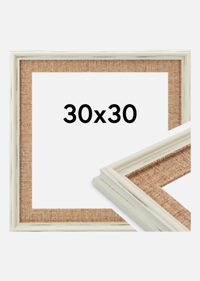 Jämtlands Ramfabrik Frame Sandweave Acrylic Glass White 30x30 cm