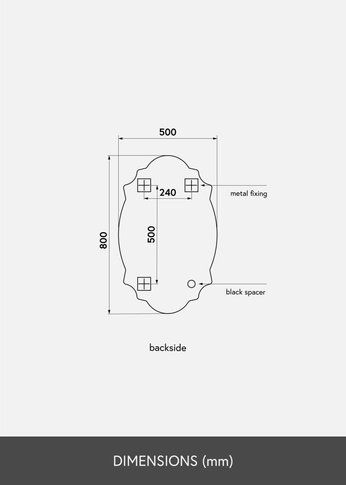 KAILA KAILA Mirror Chique 50x80 cm