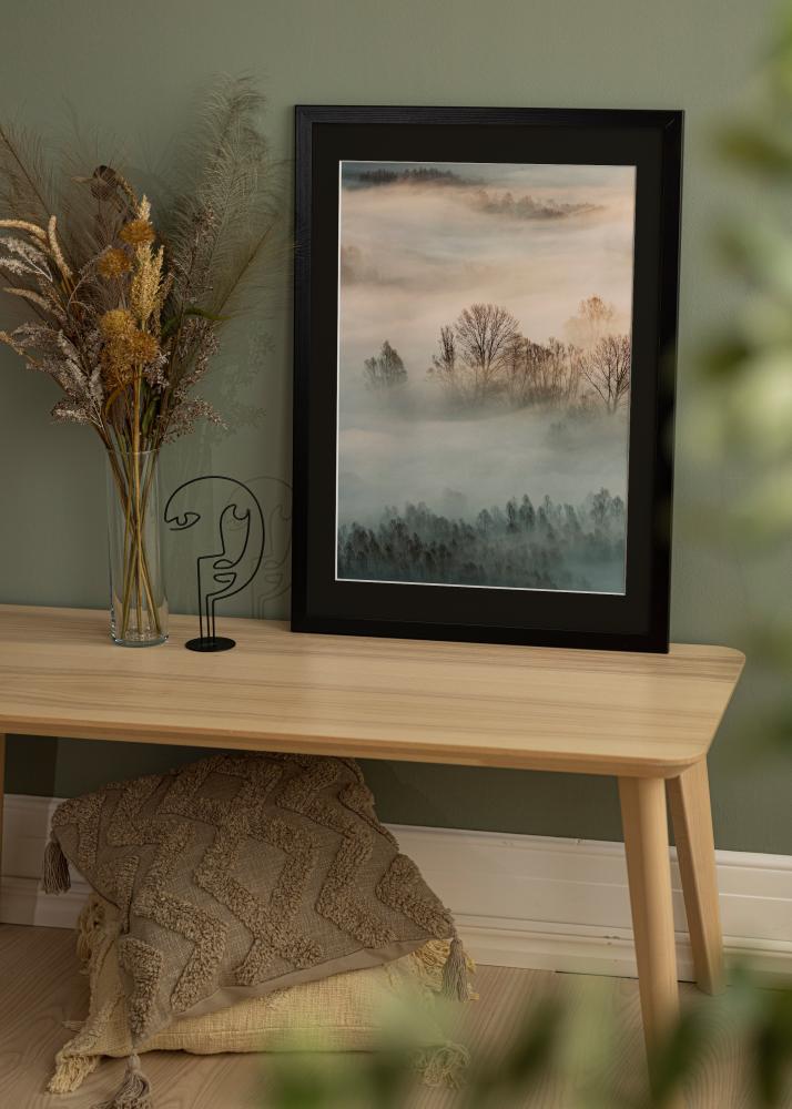 Ram med passepartou Frame Trendline Black 35x45 cm - Picture Mount Black 24x34 cm
