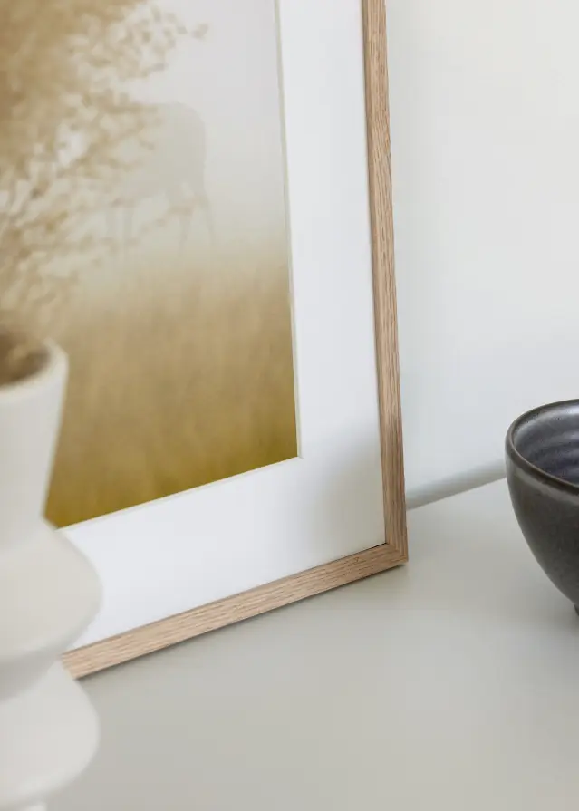 BGA Frame Smal Oak Acrylic Glass 20x20 cm