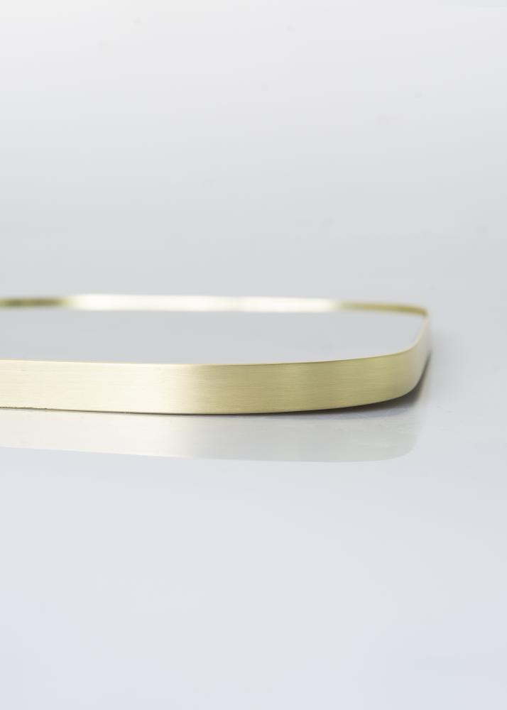 Hübsch Mirror Trapezium Brass 42x48 cm