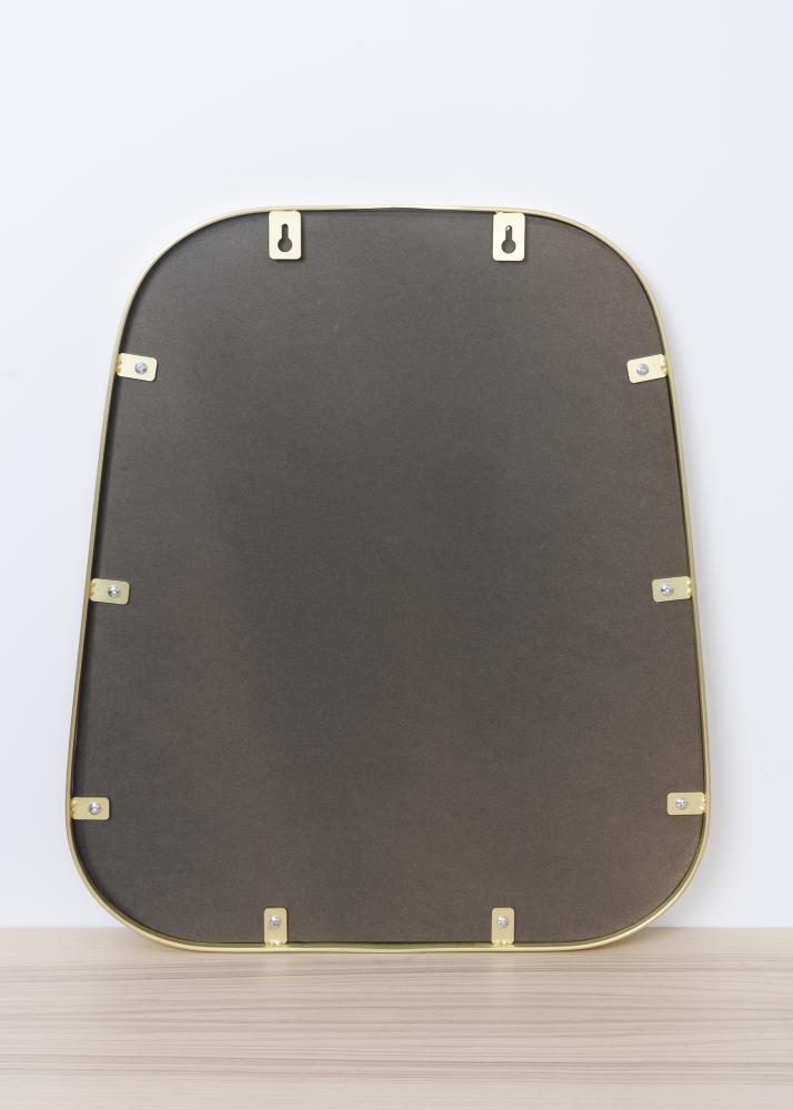 Hübsch Mirror Trapezium Brass 42x48 cm