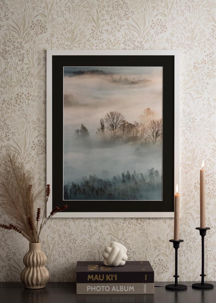 Ram med passepartou Frame Trendline White 35x45 cm - Picture Mount Black 24x34 cm