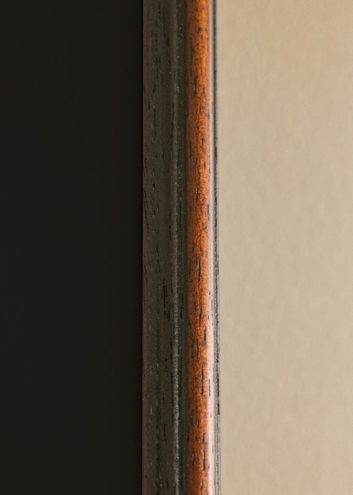 Ram med passepartou Frame Horndal Walnut 24x30 cm - Picture Mount Black 18x24 cm