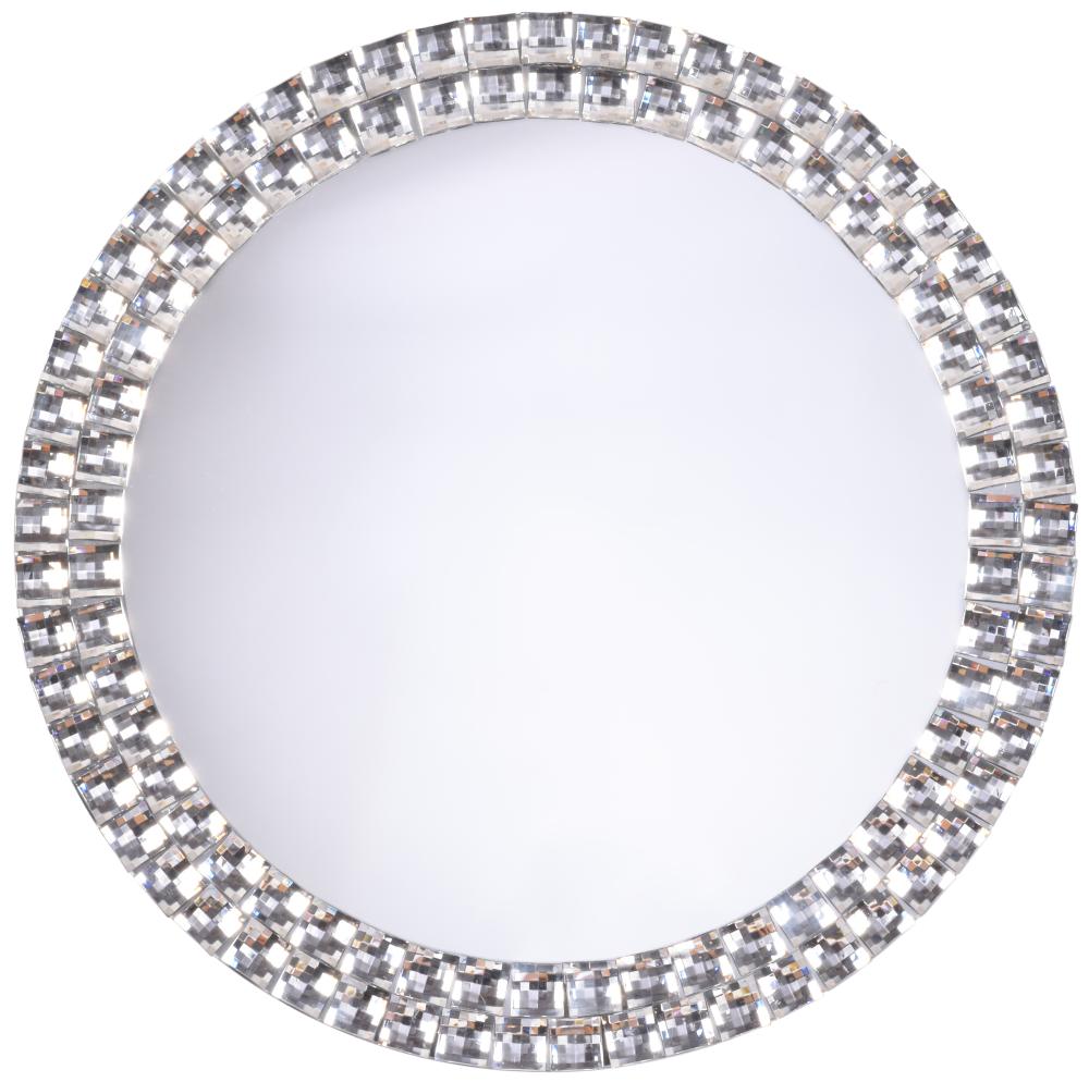 Innova Editions Mirror Jewelled Circular Glass 50 cm ø