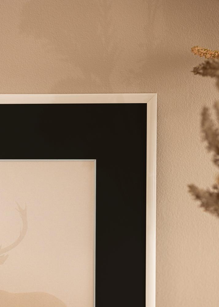 Ram med passepartou Frame New Lifestyle White 70x100 cm - Picture Mount Black 24x36 inches