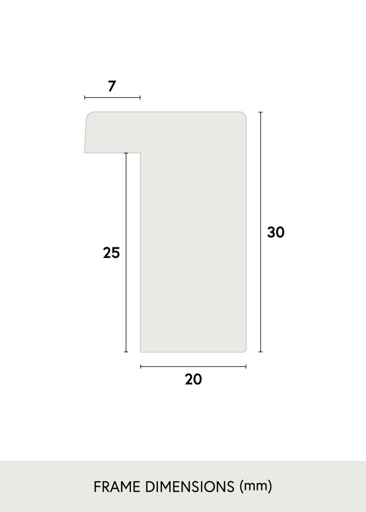 Ramverkstad Frame Björkö - Oak whitewashed - Custom Size