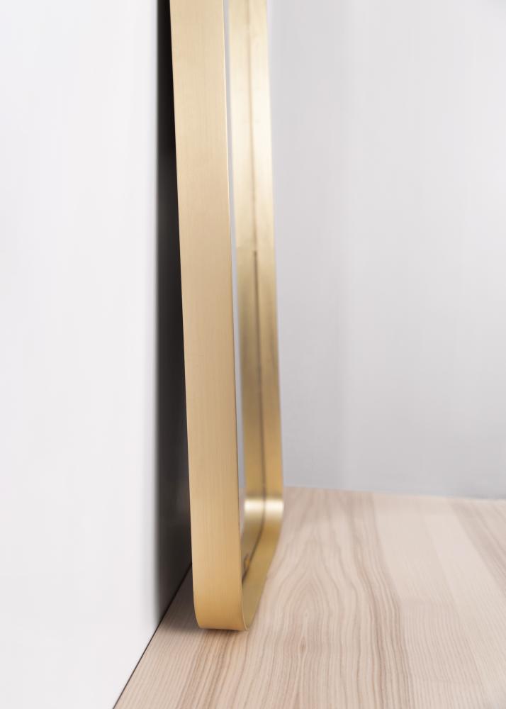 Hübsch Mirror Square Brass 31x76 cm