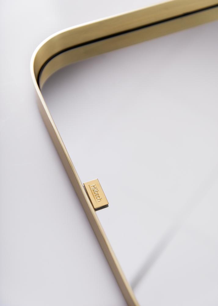 Hübsch Mirror Square Brass 31x76 cm