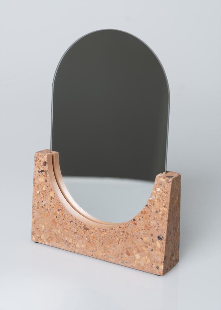 Hübsch Table mirror Terrazzo Red