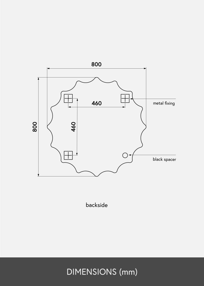 KAILA KAILA Mirror Sun 80 cm Ø