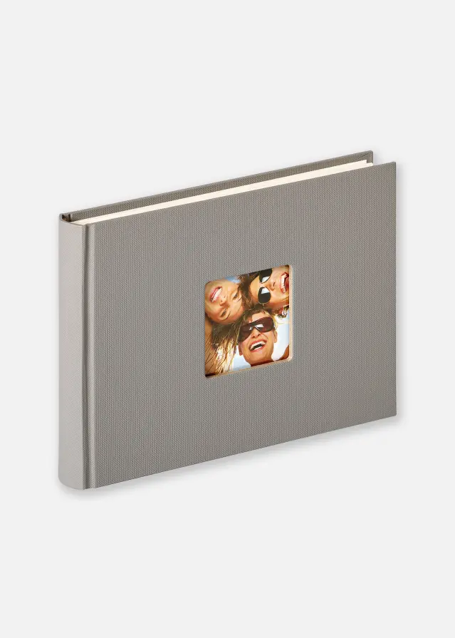 Walther Fun Design Grey - 22x16 cm (40 White pages / 20 sheets)