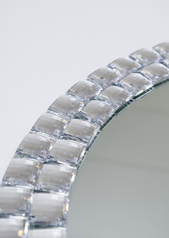Innova Editions Mirror Jewelled Circular Glass 50 cm ø