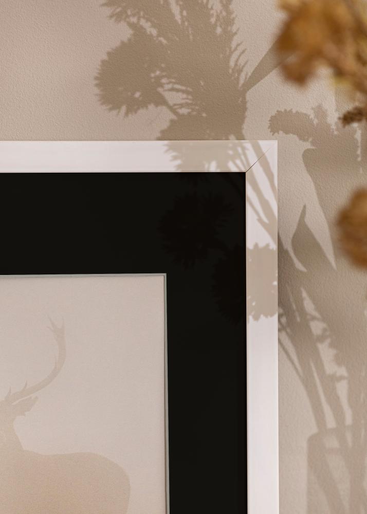 Ram med passepartou Frame Stilren White 20x30 cm - Picture Mount Black 15x21 cm