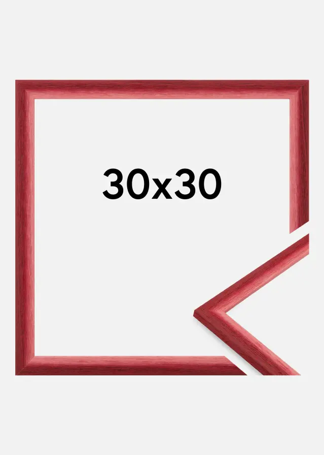 Jämtlands Ramfabrik Frame Cornwall Acrylic Glass Dark Red 30x30 cm