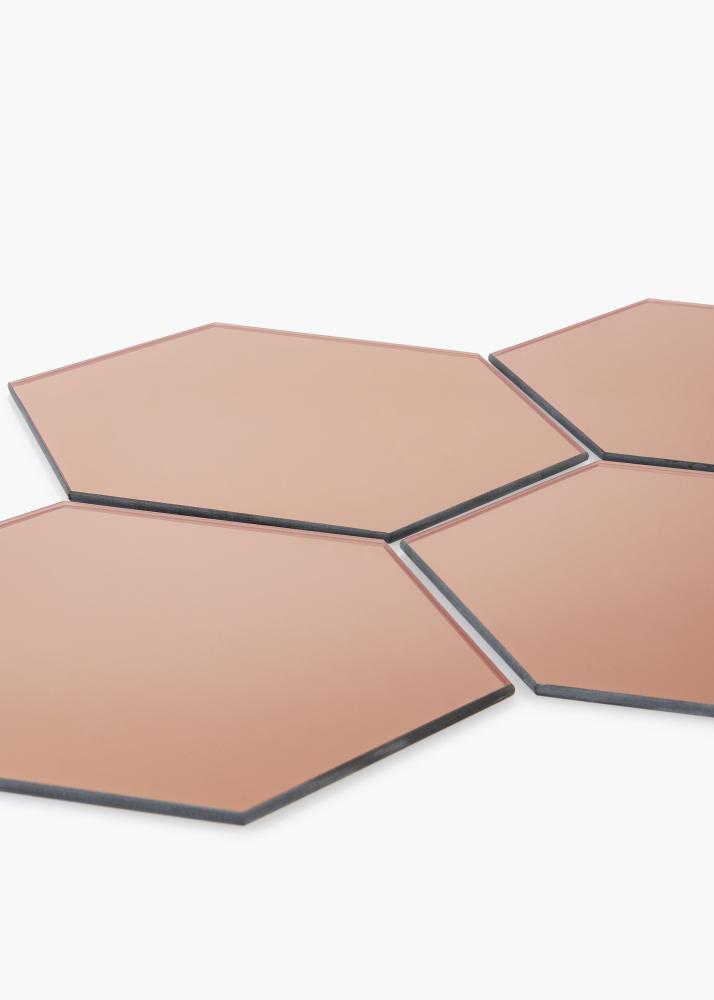 KAILA KAILA Mirror Hexagon Rose Gold 18x21 cm - 5-pack
