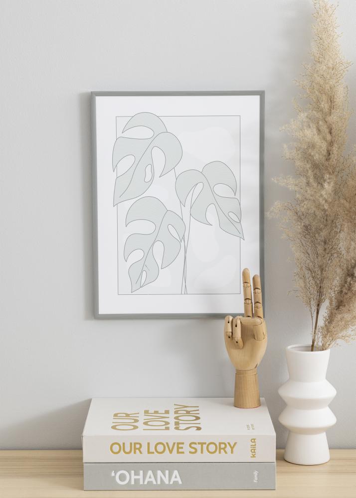 BGA Frame New Lifestyle Acrylic Glass Light Grey 50x70 cm