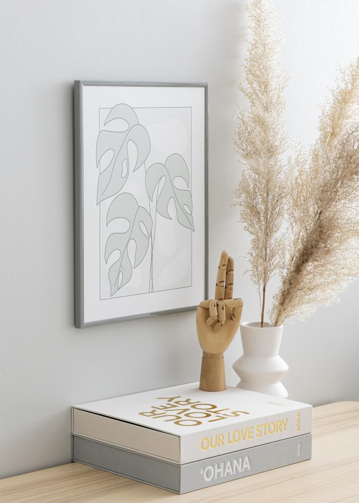 BGA Frame New Lifestyle Acrylic Glass Light Grey 50x70 cm