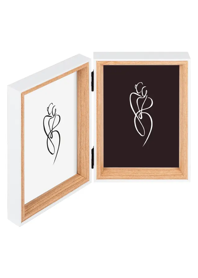 Walther Silhouette Folding Frame Oak 10x15 cm - 2 Pictures