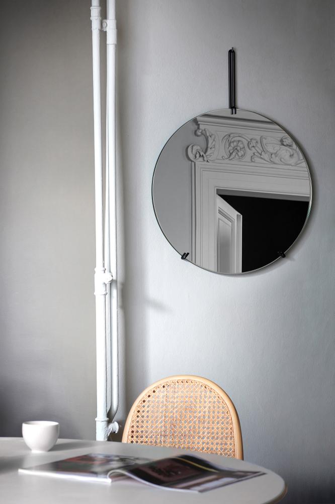 Moebe Moebe Wall Mirror Svart 50 cm Ø