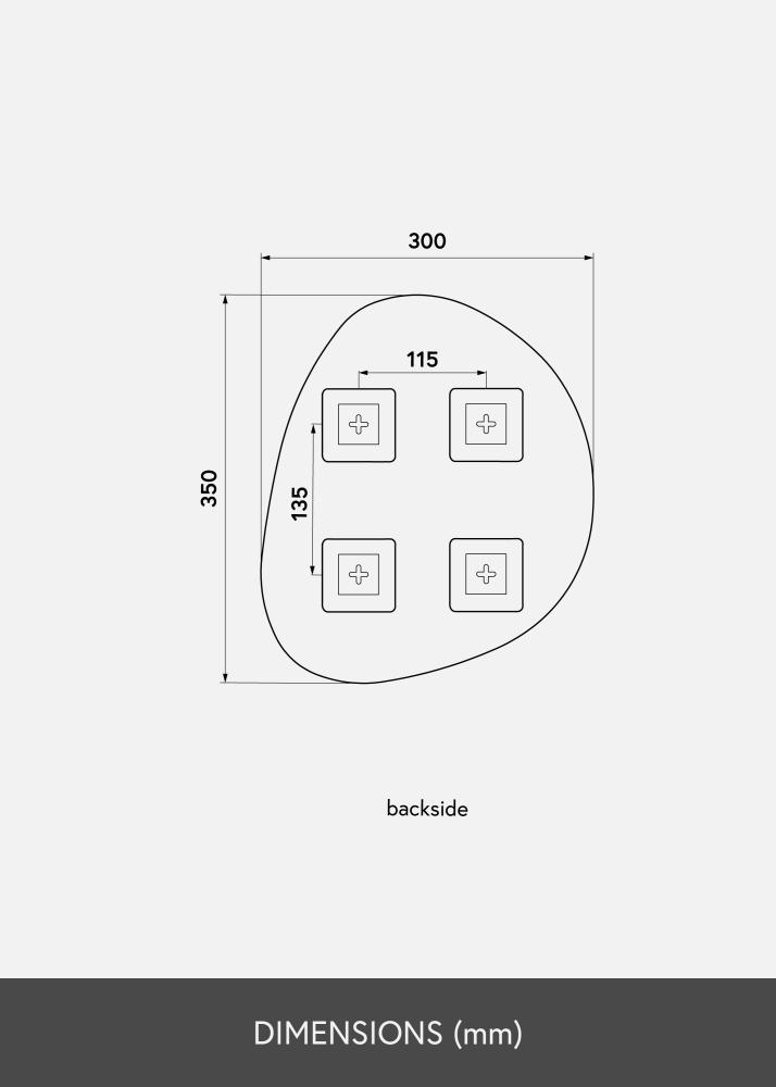 KAILA KAILA Mirror Soft Drop Deluxe 30x35 cm