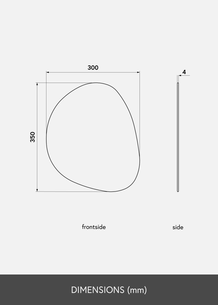 KAILA KAILA Mirror Soft Drop Deluxe 30x35 cm