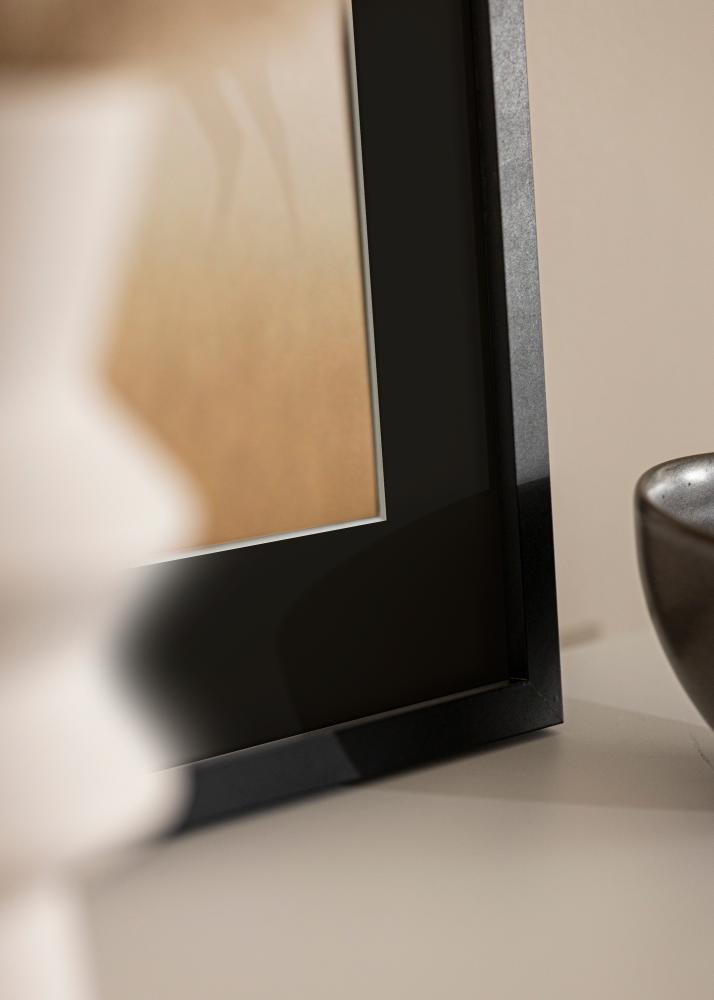 Ram med passepartou Frame Trendy Black 50x60 cm - Picture Mount Black 40x50 cm