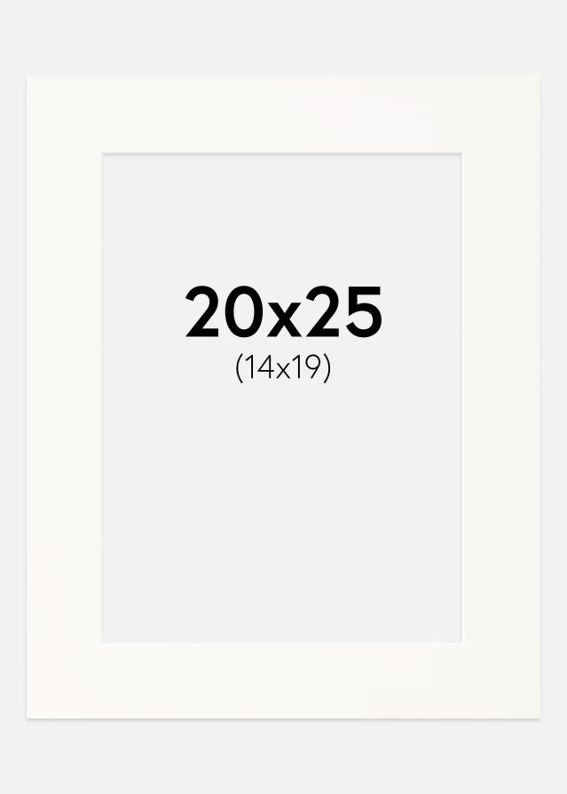 Konstlist Crescent Mount Antique White (White Core) 20x25 cm (14x19)