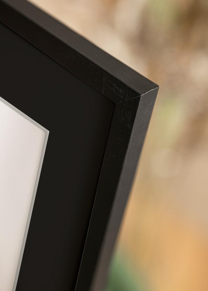 Ram med passepartou Frame Trendy Black 50x60 cm - Picture Mount Black 40x50 cm
