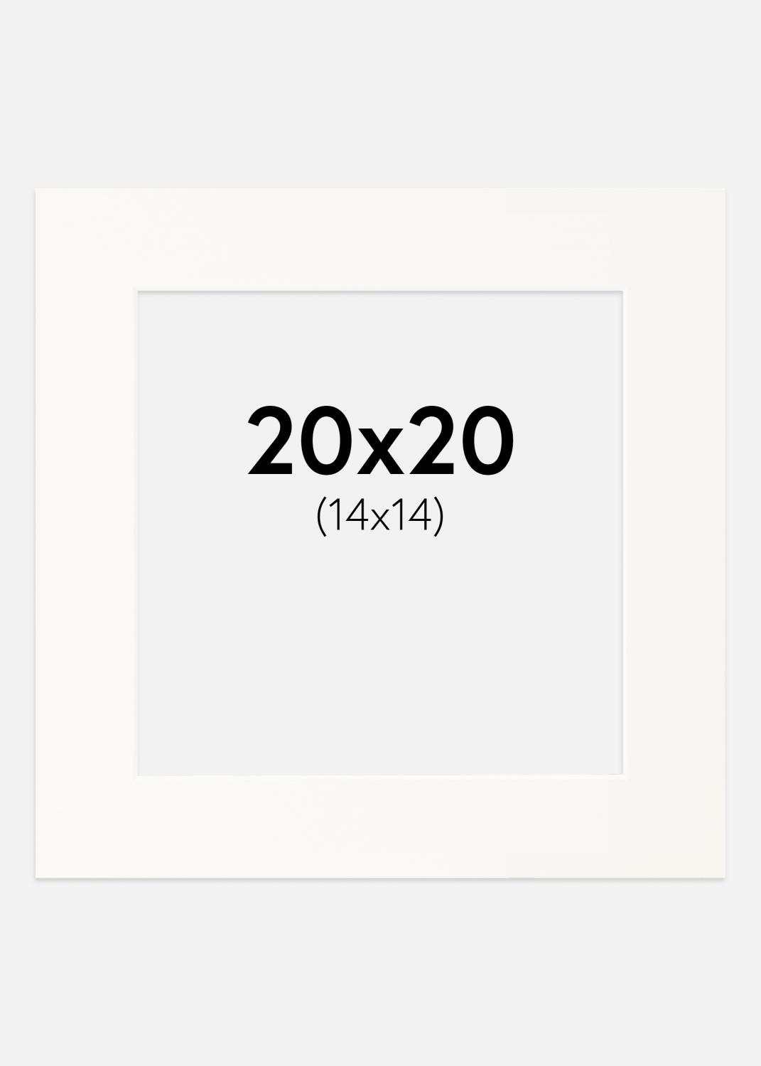 Product Image for Mount Antique White (White Core) 20x20 cm (14x14)