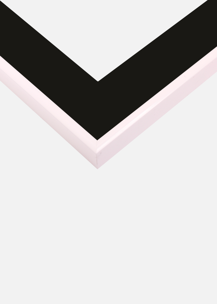 Ram med passepartou Frame Visby Black 70x100 cm - Picture Mount Black 24x36 inches