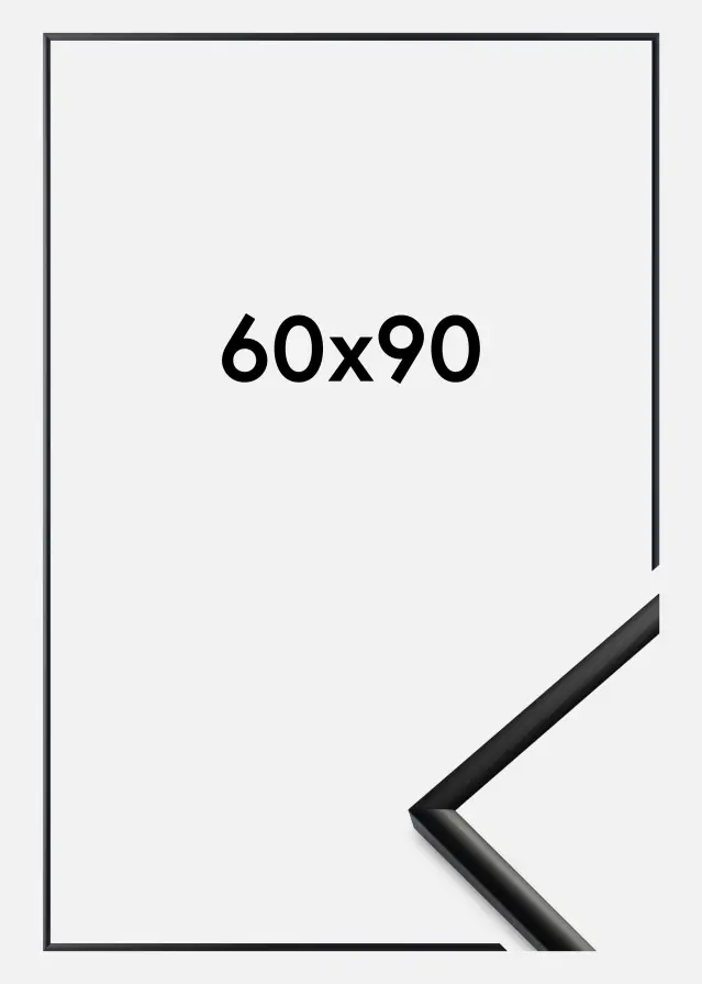 BGA Frame New Lifestyle Acrylic Glass Matt Black 60x90 cm